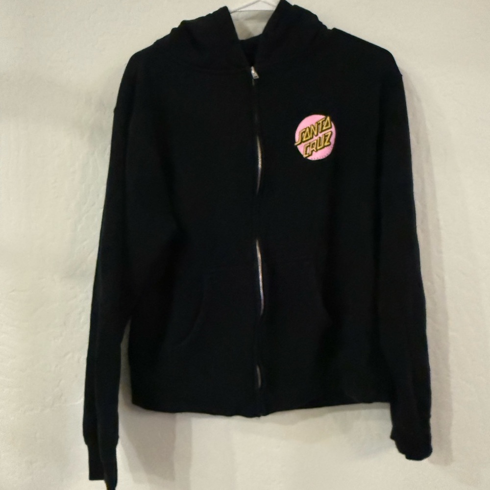 Santa Cruz Black Jacket with White Logo
